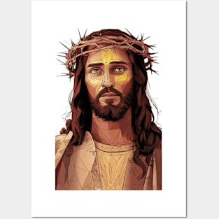 Jesus full color Posters and Art